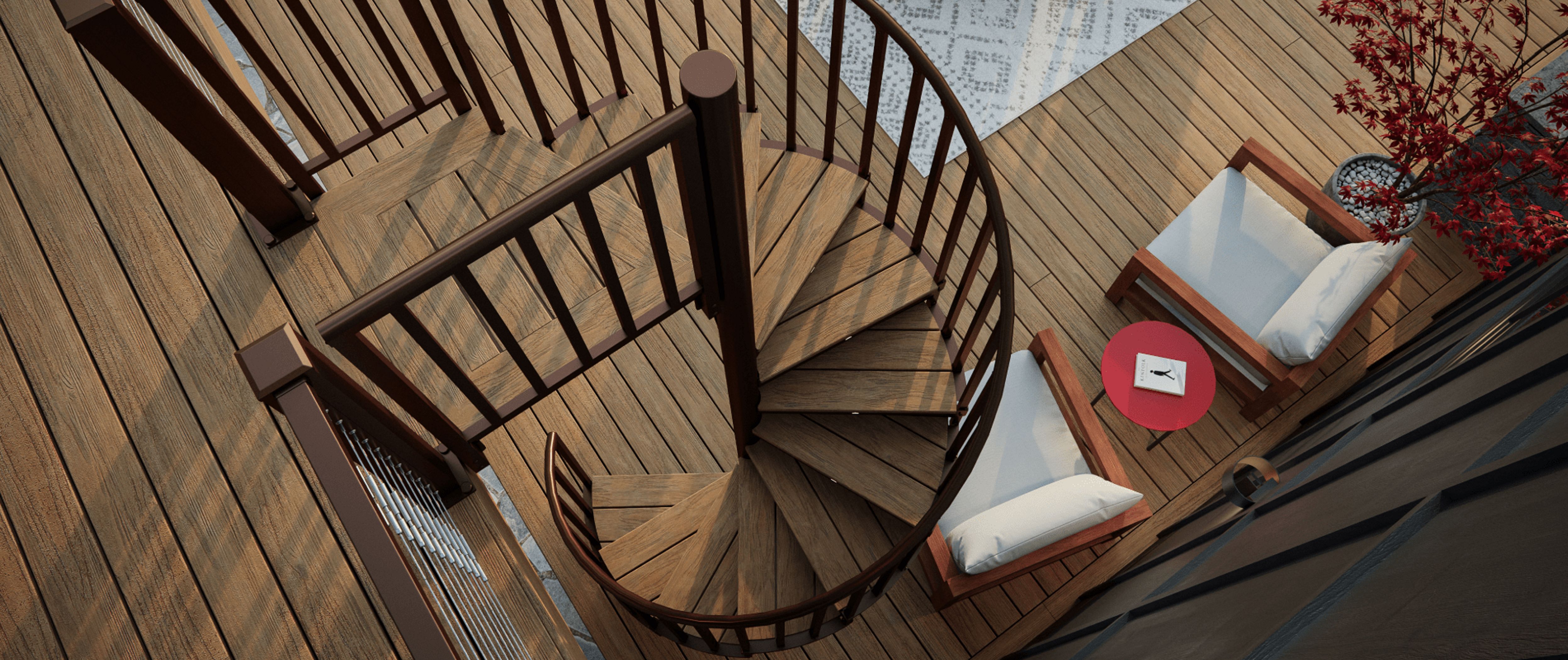 Trex® Spiral Stairs for Decks | Trex
